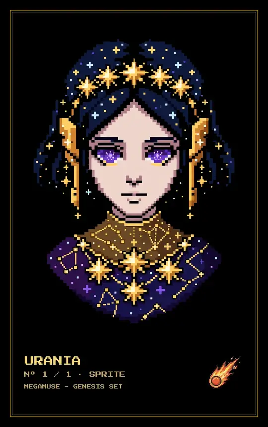 Urania 1-of-1 muse sprite card