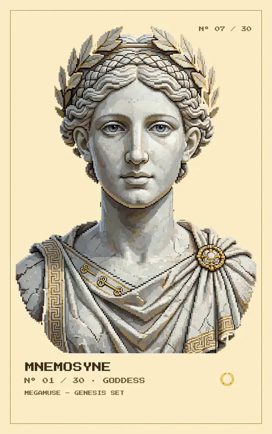 Mnemosyne goddess relic card